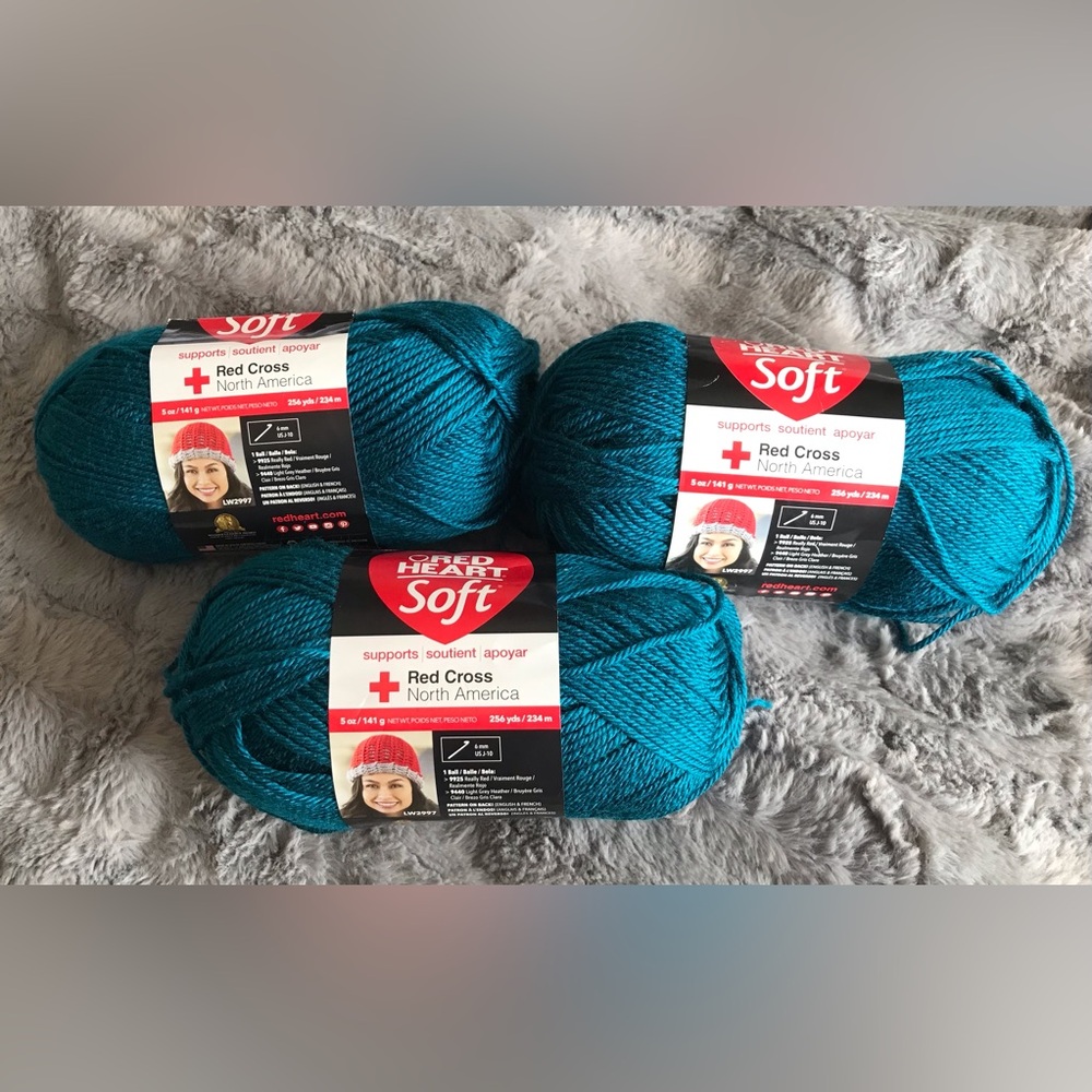 Red Heart Soft Yarn - bundle of 3